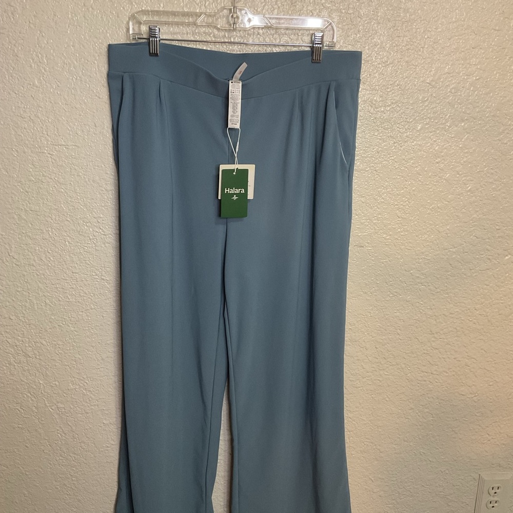 HALARA Women's Wide Leg Pants in Blue